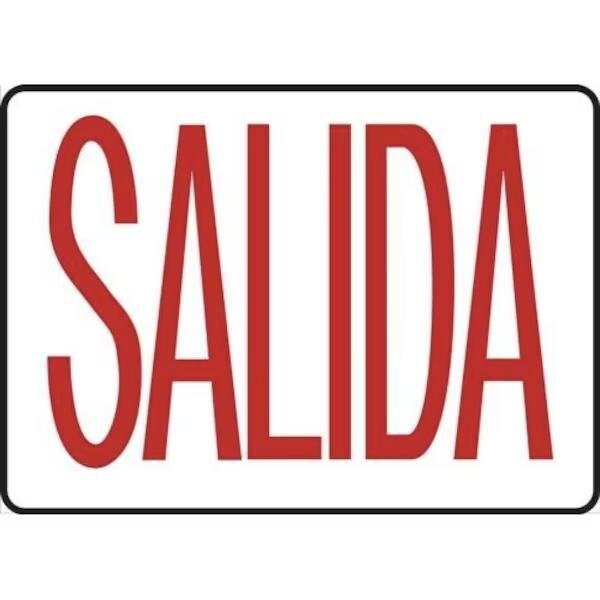 Accuform Exit Sign, Adhesive Dura-Poly, 10 in W, 7 in H SHMADC531XV - main